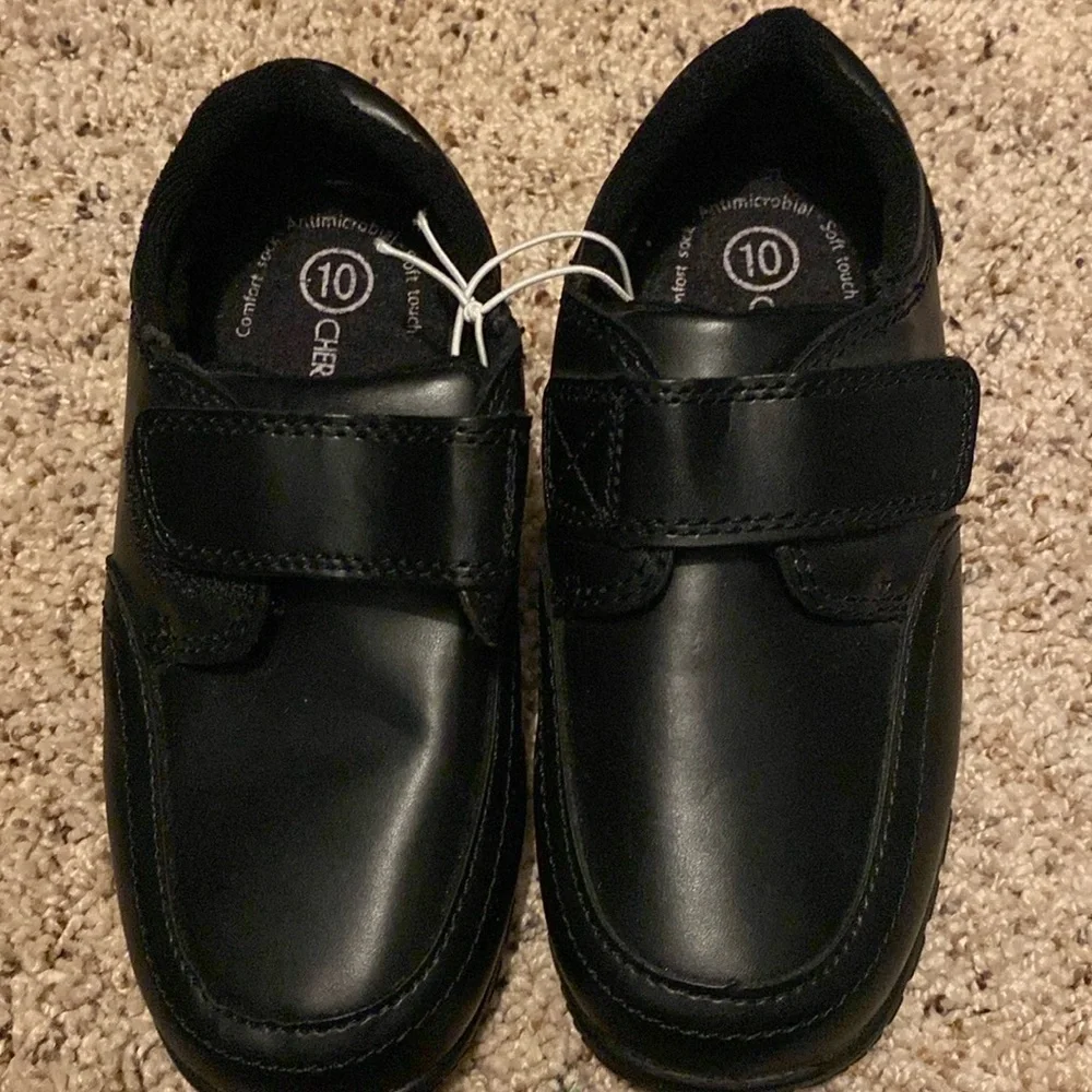 Cherokee little boy loafers with Velcro strap Never worn.